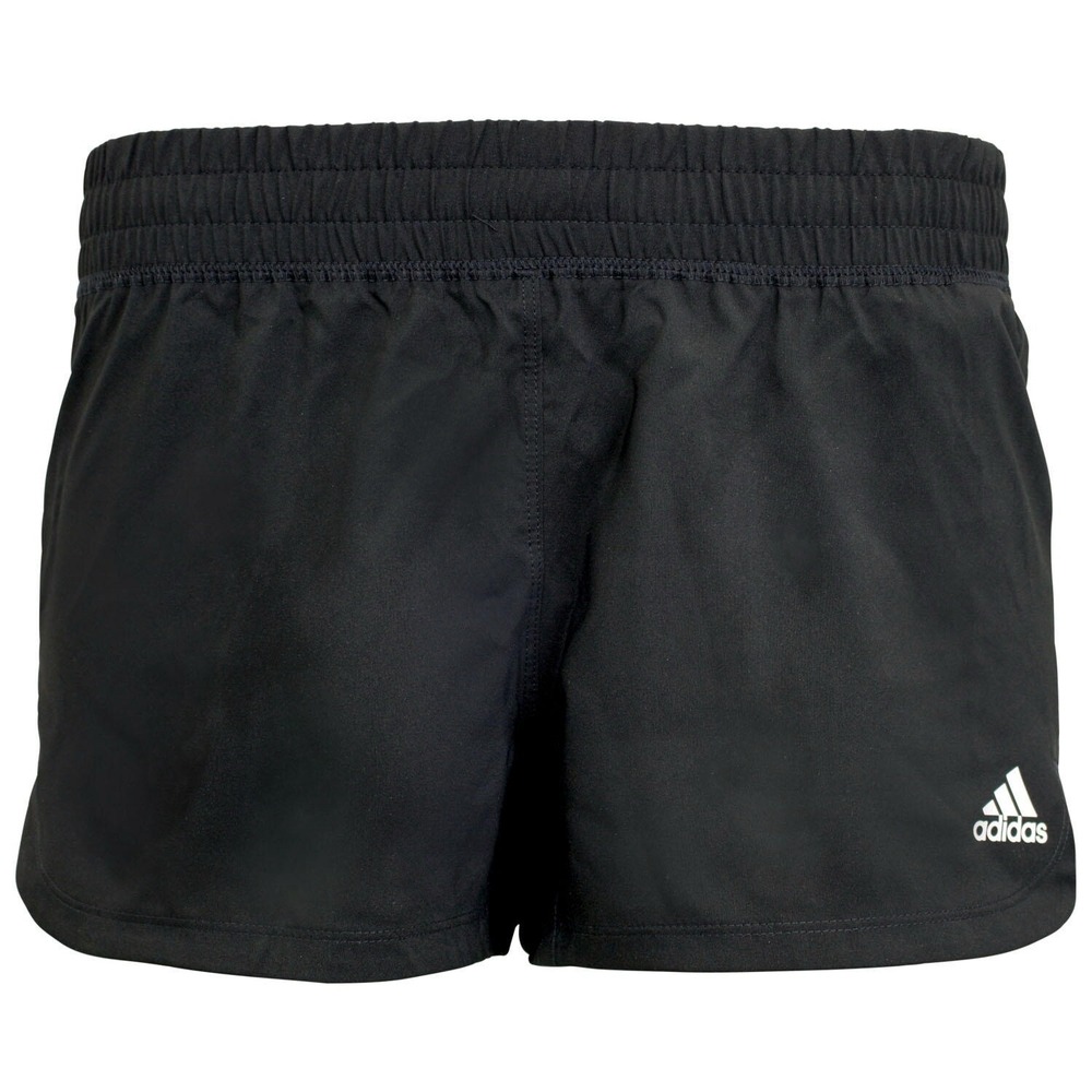Adidas Womens Pacer 3-Stripes Athletic Shorts Black Size 2XL NEW